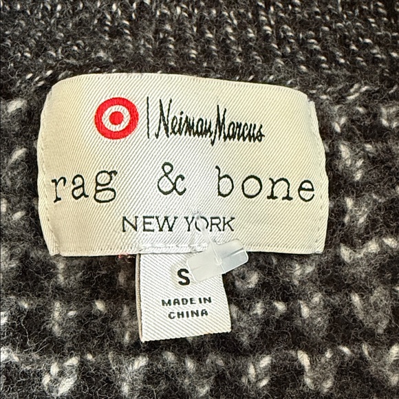 Rag & Bone Men’s Small Wool Cotton Knit Cardigan Gray Button Front - Picture 3 of 4